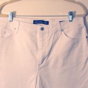 Gloria Vanderbilt White denim Jeans 16 NWT Amanda